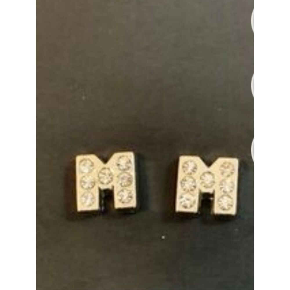 Letter M Bling Charm For Floating Lockets